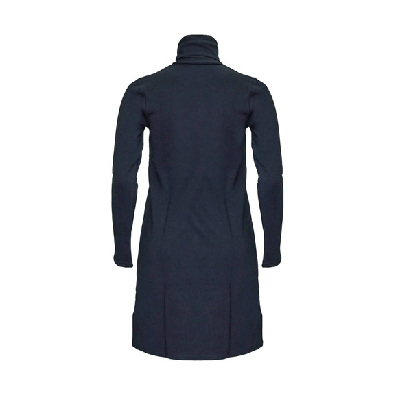 MAJESTIC FILATURES Deluxe Teeshirt French Touch Turtleneck Dress Navy Blue 3T16 - Picture 5 of 6